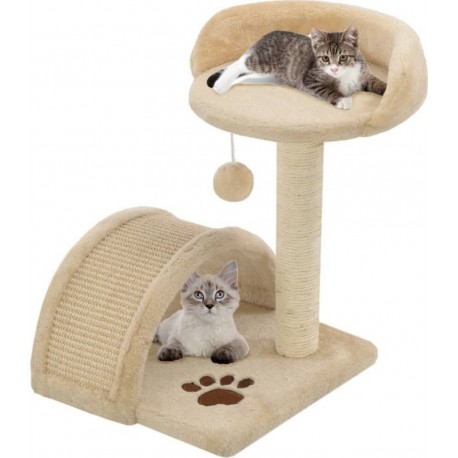 NC Arbre À Chat Avec Griffoir En Sisal 40 Cm Beige Et Marron Vidaxl