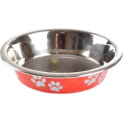 NC Gamelle Pour Chien & Chat motifs Pattes 12cm Rouge