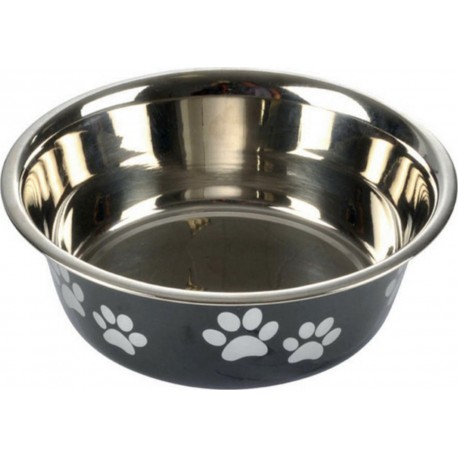 NC Gamelle Pour Chien & Chat motifs Pattes 21cm Noir