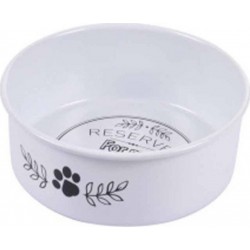 Gamelle Pour Chien & Chat antidérapant 13cm Blanc