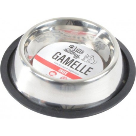 NC Gamelle Pour Chien & Chat antidérapante 24cm Argent