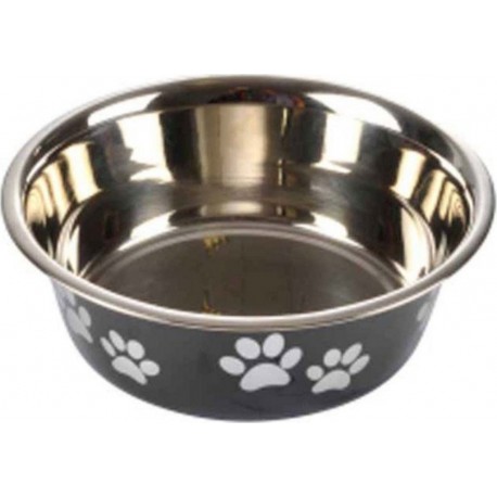 NC Gamelle Pour Chien & Chat motifs Pattes 17cm Noir