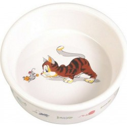 Mangeoire Pour Chats Trixie Blanc Porcelaine 11 Cm