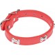 NC Collier Fantaisie Pour Chien os 35cm Rouge