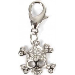 NC Pendentif Pour Collier tête De Mort 4cm Argent