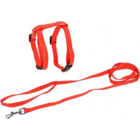 NC Harnais & Laisse Pour Chat kit 120cm Rouge