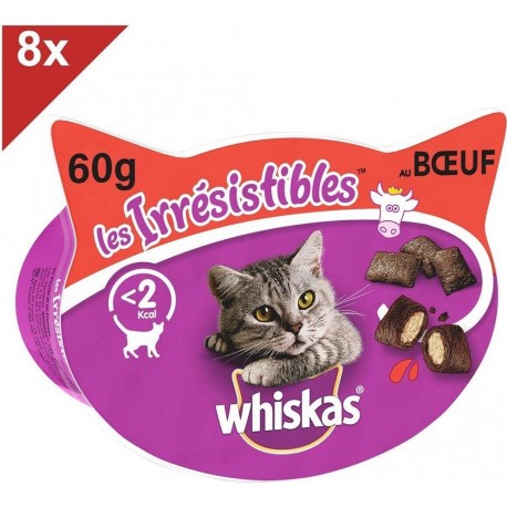 NC Les Irrã©sistibles Friandises Au Boeuf Pour Chat 8x60g les 8 pots de 0.06Kg