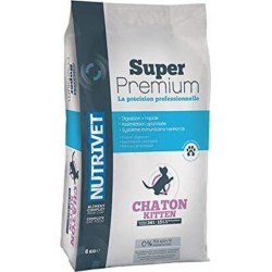 Croquette Nutrivet Super Premium Chat Adulte Saumon 8Kg