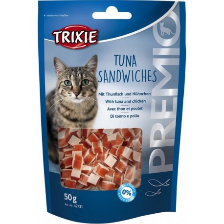 NC Friandise Sandwiches Au Thon, 50 Gr, Pour Chats Trixie