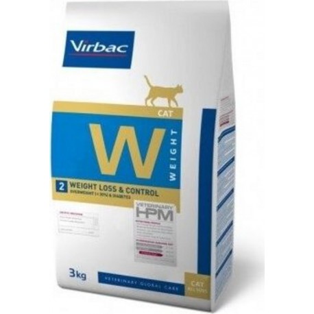 Virbac Veterinary Hpm Chat Diet W2 Weight Loss & Control, 3Kg