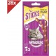 NC Friandises Au Poulet Pour Chat 84 Sticks (28x3) les 28 sachets de 0.50Kg