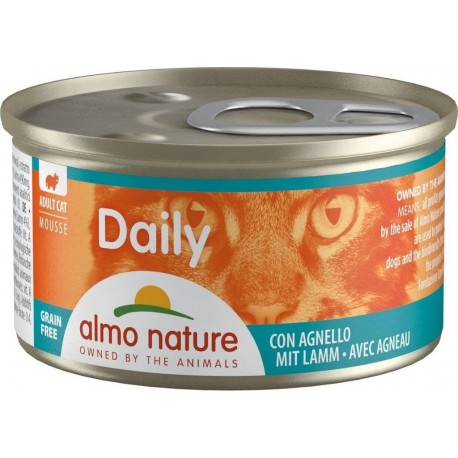 NC Pâtée Almo Nature Chat Daily Mousse Agneau 85g