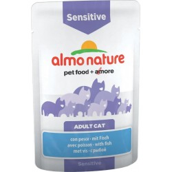 Pâtée Almo Nature Chat Fonctionnel Sensitive Poisson 30 X 70g