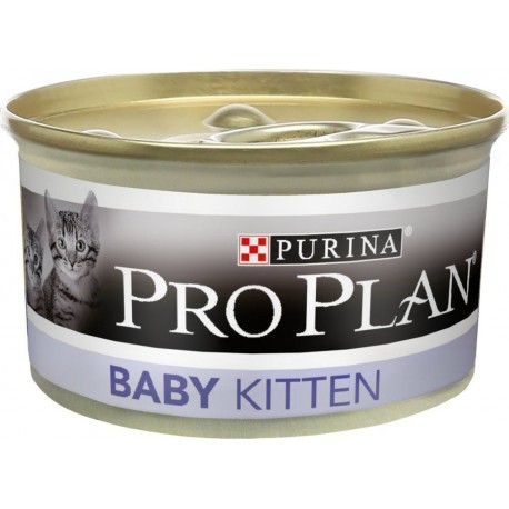 NC Proplan Baby Kitten Mousse Poulet 24 X 85 G les 24 boîtes de 85g