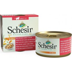 Schesir Chat Salads Pokè En Sauce Poulet, Bœuf & Haricots Verts 85 G 85g