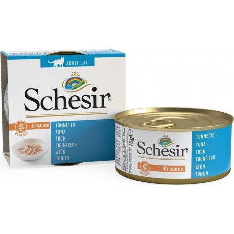 Schesir Chat Boîte En Sauce 70 G Thon 70g