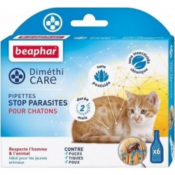 Pipettes Sans Pesticide Chaton X 6 Dimethicare Beaphar