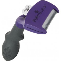 NC Furminator 4048422141259 Brosse Et Peigne Pour Animaux Noir, Violet Chat Étrille