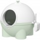 Maison De Toilette Pour Chat Design Boule Pp Vert Blanc