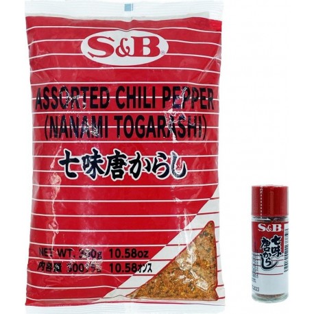 NC 7 Epices Pimentées shichimi Togarashi 300g/sachet 1 Sachet + 1 Flacon 300g