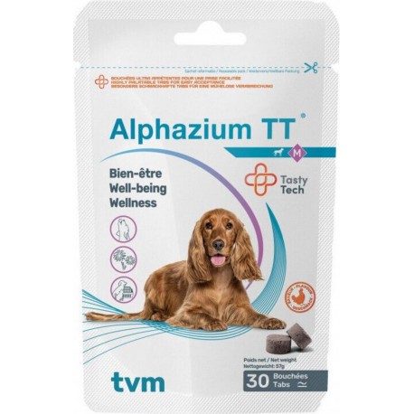 NC Tvm Alphazium Tt Anti-stress Et Anxiété Chez Chiens Et Chats 30 Comprimés