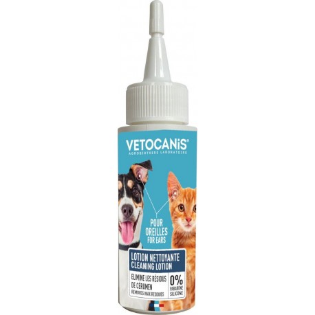 VETOCANIS Lotion pour les yeux solution nettoyante pour chien & chat le flacon de 60ml