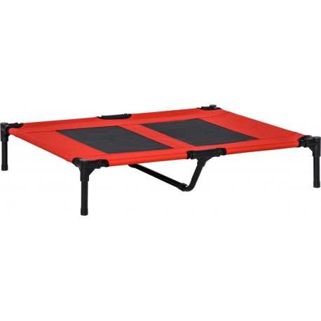 NC Lit Pour Chien Chat 92l X 76l X 18h Cm Rouge Noir