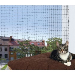 NC Filet De Protection 4 X 3 M Noir. Pour Chat Trixie