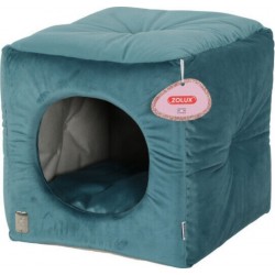 NC Cube Chesterfield Chambord Vert Paon 35 Cm Pour Chats Zolux