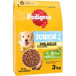 PEDIGREE Croquettes Pour Chiot A La Volaille Et Aux Légumes 3Kg