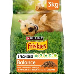 FRISKIES Croquettes pour chien au poulet et légumes 3Kg