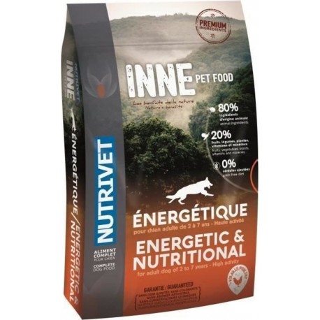 Nutrivet Croquettes Au Poulet Inne Energetique Pour Chien Adulte 1 la bouteille