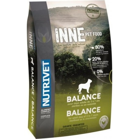 Nutrivet Croquettes Au Poulet Inne Balance Pour Chien Adulte Stéril la bouteille