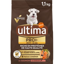 ULTIMA Croquette pour chien Adulte au saumon 1,1Kg