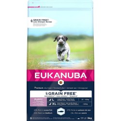 NC Croquette Eukanuba Sans Céréales Chiot Grande Race Poissons 3Kg