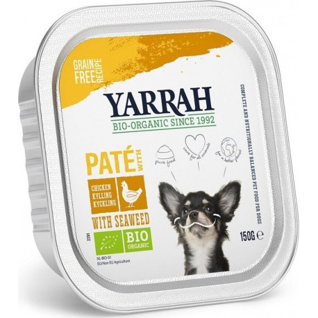 NC Pâtée Yarrah Chien Pâtée Poulet Bio 150g