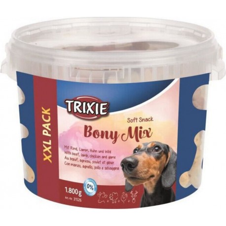 NC Trixie Soft Snack Bony Mix Xxl Pack 1.800g Pour Chien la bouteille