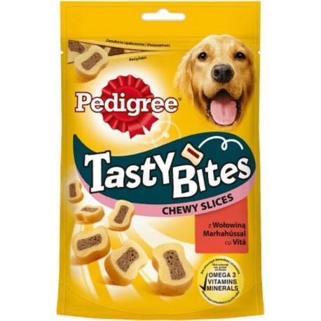 Pedigree Snack Pour Chiens Tasty Bites Chewy Slices Veau 155g