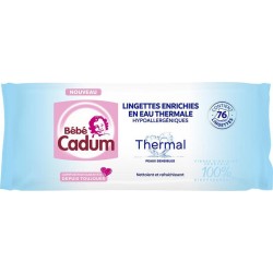 Bébé Cadum Lingettes Enrichies en Eau Thermale Hypoallergéniques (lot de 3 soit 228 lingettes)