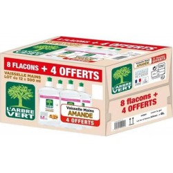 L'Arbre Vert Liquide vaisselle Amande 12x500ml 6L