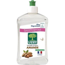 L'Arbre Vert L’Arbre Vert Vaisselle & Mains Hypoallergénique à l’Amande Ultra Dégraissant 500ml (lot de 8)