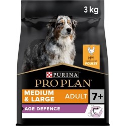 Proplan Chien Adult 7+ Medium & Large Age Defence Poulet 3Kg l'unité de 3Kg