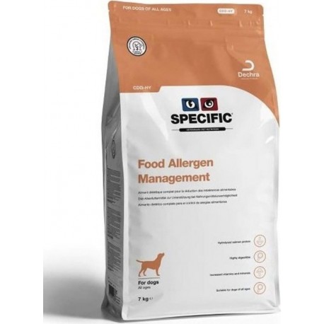 Specific Chien Food Allergen Management Cdd-hy 2Kg l'unité de 2Kg