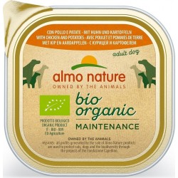 Almo Nature Chien Adult Bio Organic Maintenance Poulet Et Pomme De Terre Barquette