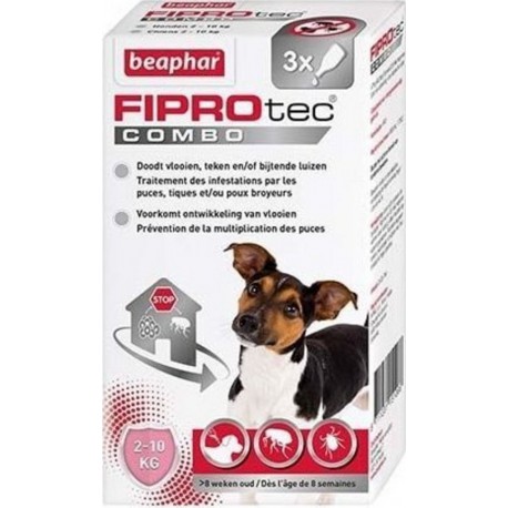 NC Fiprotec Combo Pipettes Antiparasitaires Chien Petite Taille (2-10Kg)