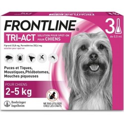 Frontline Tri-act Très Petit Chien (2 À 5Kg) 6 Pipettes les 6 unités