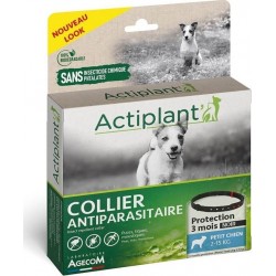 Actiplant Collier Antiparasitaire Noir Pour Chien