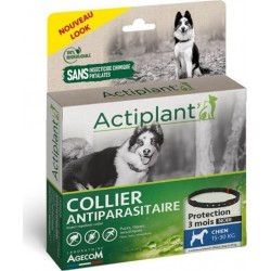 Actiplant Collier Antiparasitaire Noir Pour Chien Moyen