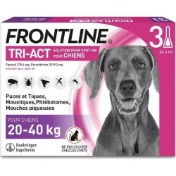 Frontline Tri-act Pipettes Antiparasitaires Grand Chien 20 40Kg