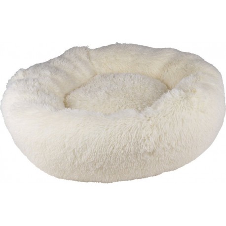 NC Coussin Rond Chat Ou Chien Relax Ecru